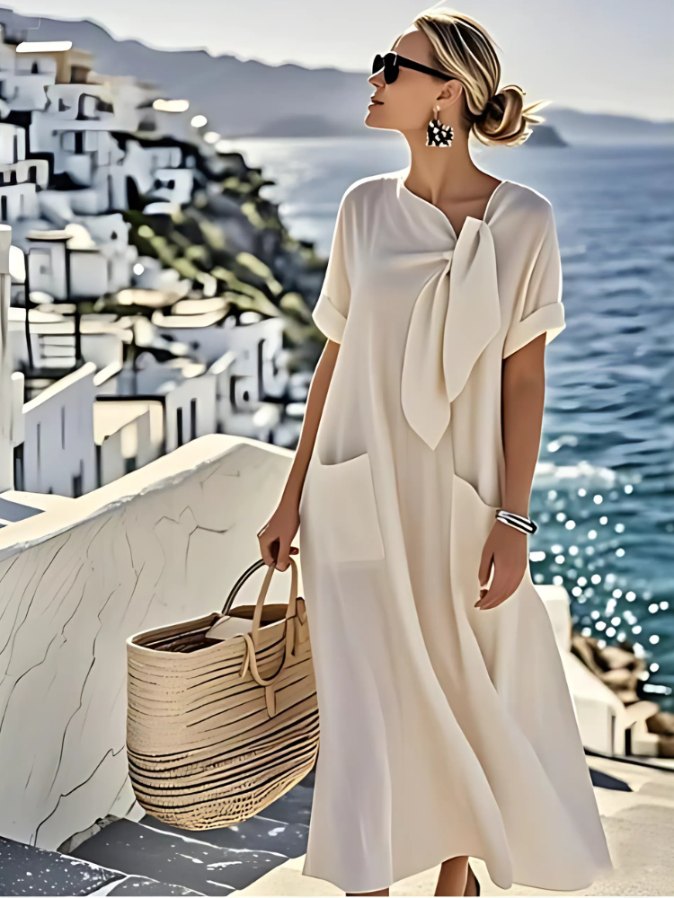 Harper™ | Elegant Flowing Pocket Dress